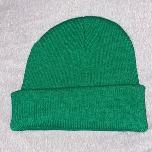 Green beanie